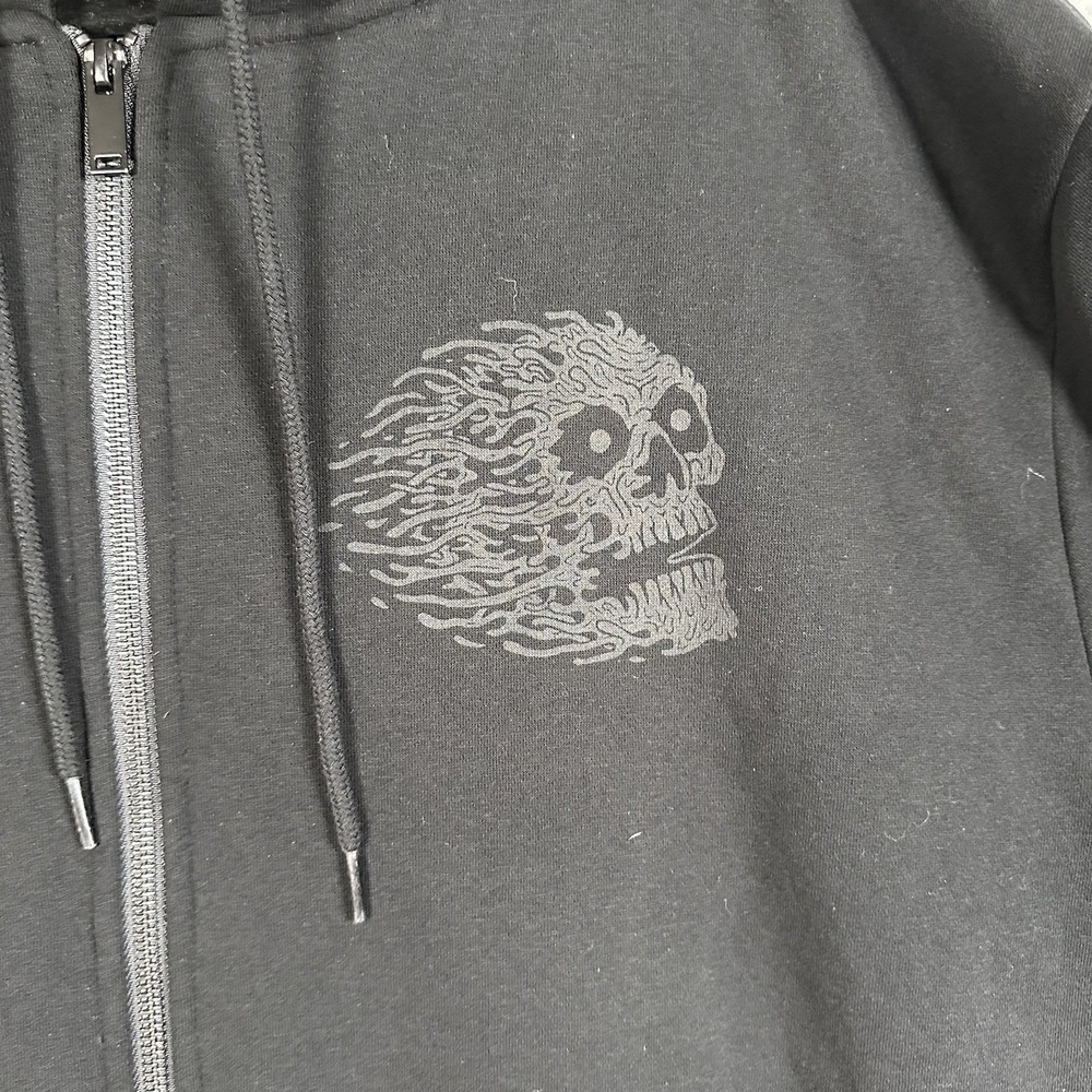 Liquid Death Murder Your Thirst Hoodie Men's XL Black Skull Heavy Cotton Blend - Picture 5 of 13